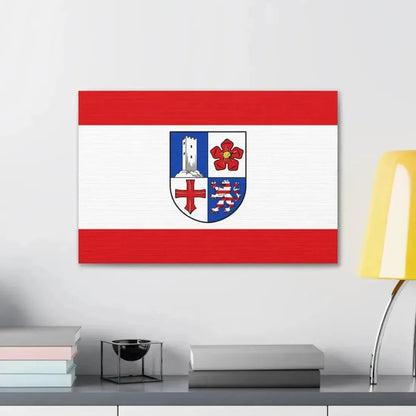 Flag of Bergstrasse Germany - Canvas Wall Art - The Sticker Space