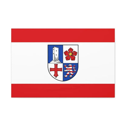 Flag of Bergstrasse Germany - Canvas Wall Art - The Sticker Space
