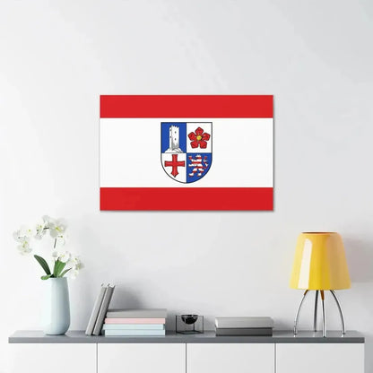 Flag of Bergstrasse Germany - Canvas Wall Art - The Sticker Space
