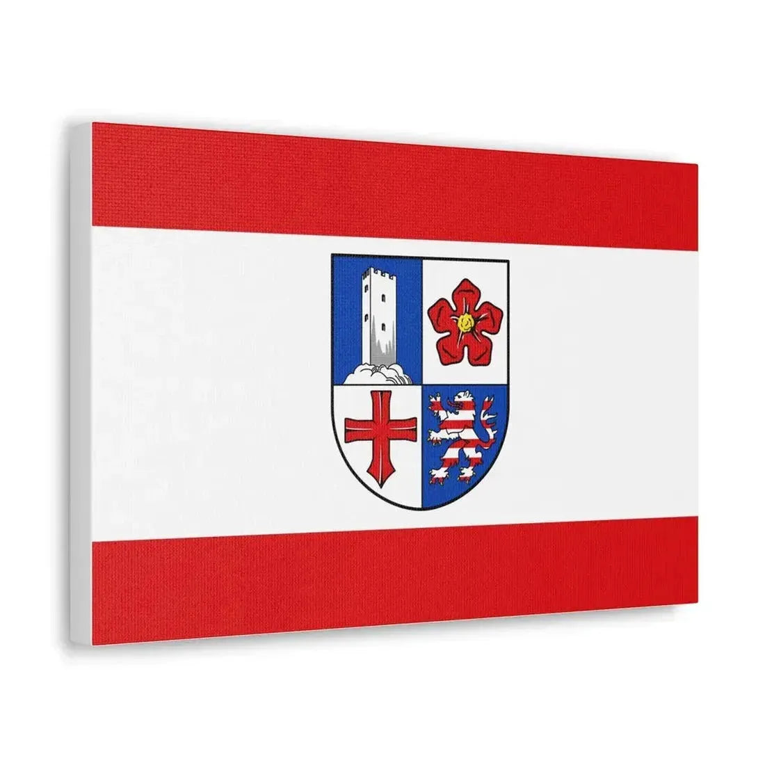 Flag of Bergstrasse Germany - Canvas Wall Art - The Sticker Space