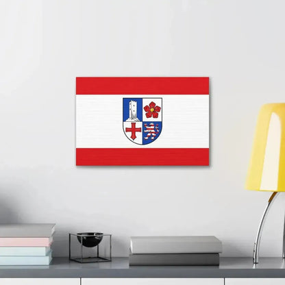 Flag of Bergstrasse Germany - Canvas Wall Art - The Sticker Space