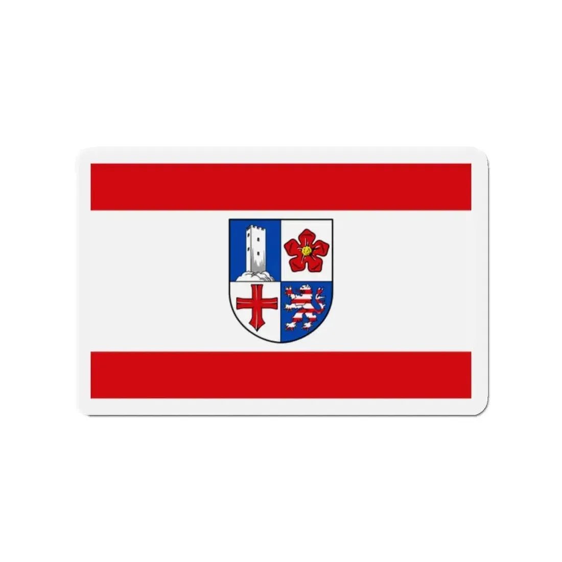 Flag of Bergstrasse Germany - Refrigerator Magnet 2 Inch - The Sticker Space