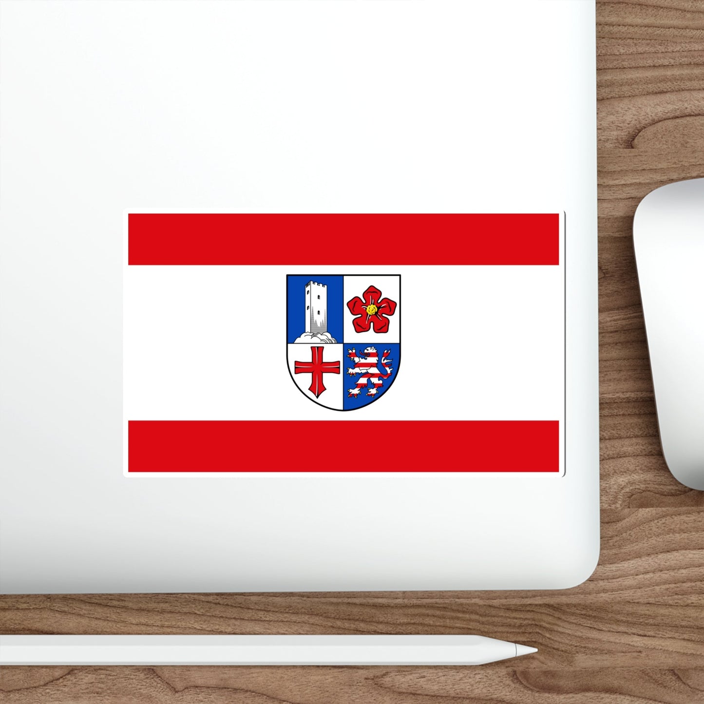 Flag of Bergstrasse Germany STICKER Vinyl Die-Cut Decal-The Sticker Space