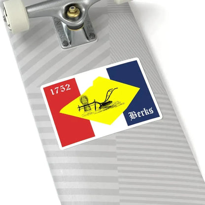 Flag of Berks County Pennsylvania (United States) STICKER Vinyl Kiss-Cut Decal - The Sticker Space