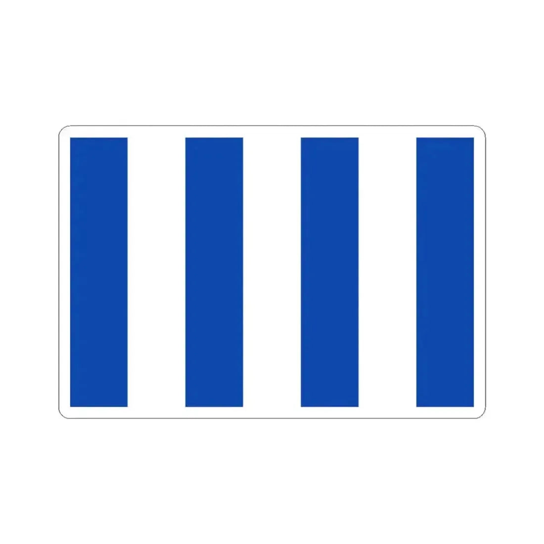 Flag of Berlaar (Belgium) STICKER Vinyl Kiss-Cut Decal 3 Inch White - The Sticker Space