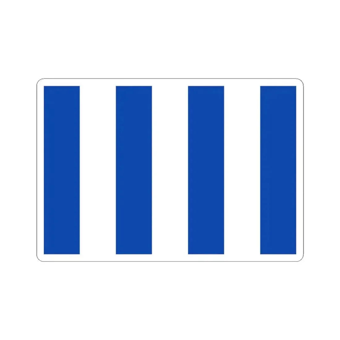 Flag of Berlaar (Belgium) STICKER Vinyl Kiss-Cut Decal 4 Inch White - The Sticker Space