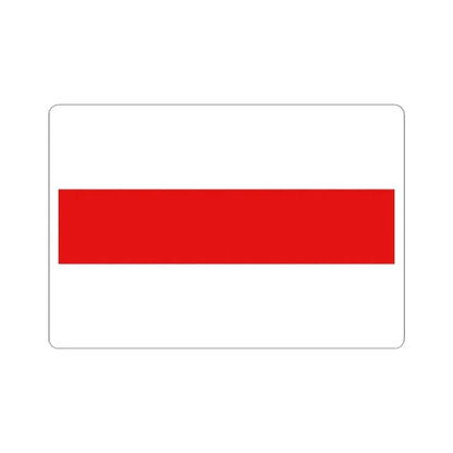Flag of Berlare (Belgium) STICKER Vinyl Kiss-Cut Decal 4 Inch White - The Sticker Space