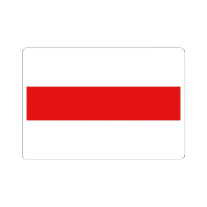 Flag of Berlare (Belgium) STICKER Vinyl Kiss-Cut Decal 6 Inch White - The Sticker Space