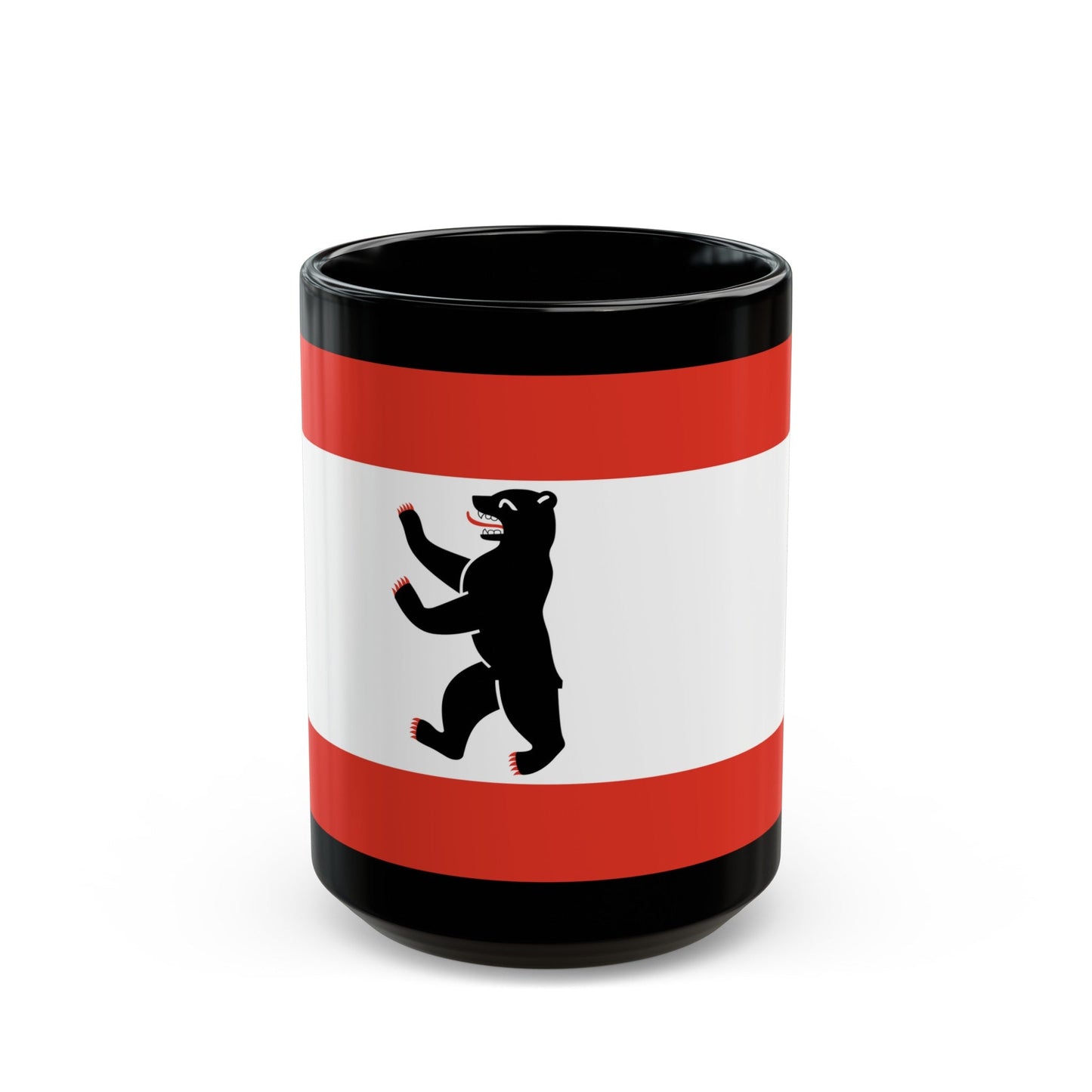 Flag of Berlin Germany - Black Coffee Mug-15oz-The Sticker Space