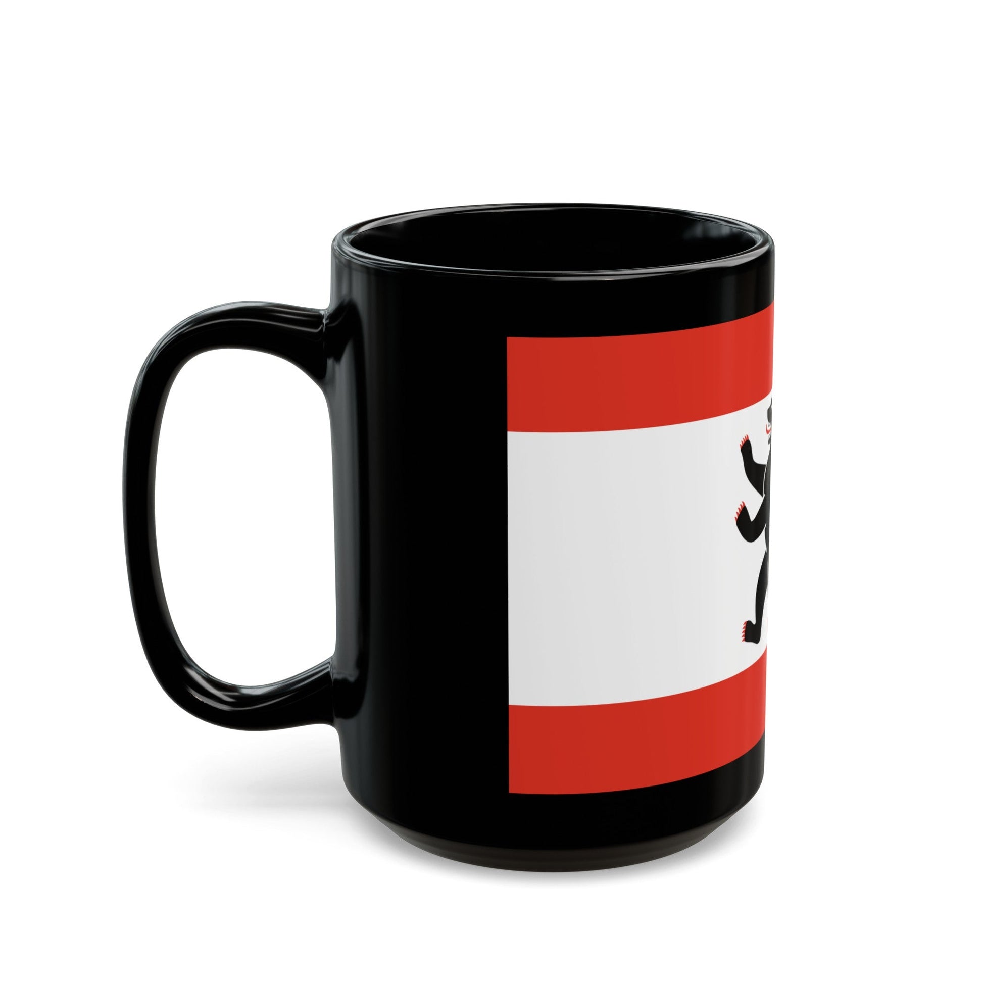 Flag of Berlin Germany - Black Coffee Mug-The Sticker Space