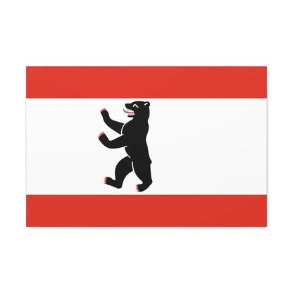 Flag of Berlin Germany - Canvas Wall Art 30" x 20" 1.25" - The Sticker Space
