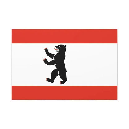 Flag of Berlin Germany - Canvas Wall Art 36" x 24" 1.25" - The Sticker Space