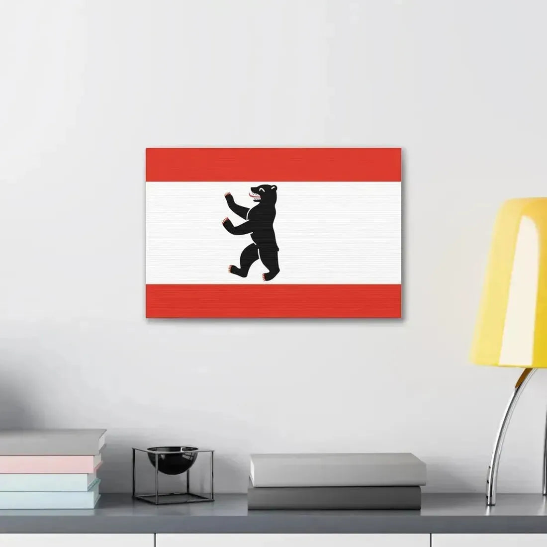 Flag of Berlin Germany - Canvas Wall Art - The Sticker Space