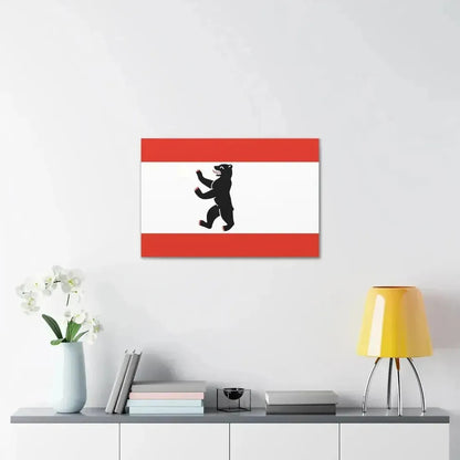 Flag of Berlin Germany - Canvas Wall Art - The Sticker Space