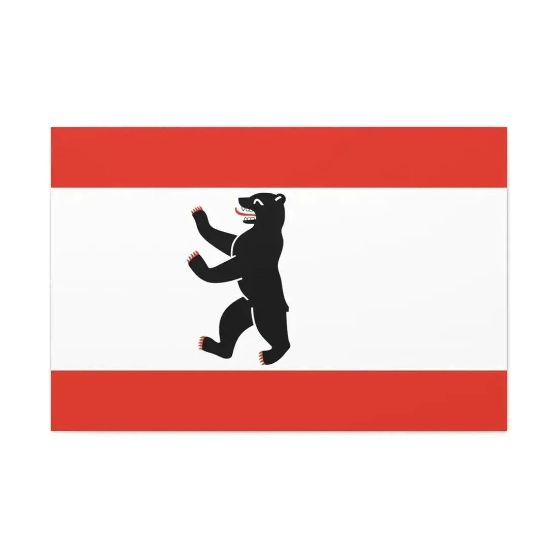 Flag of Berlin Germany - Canvas Wall Art - The Sticker Space