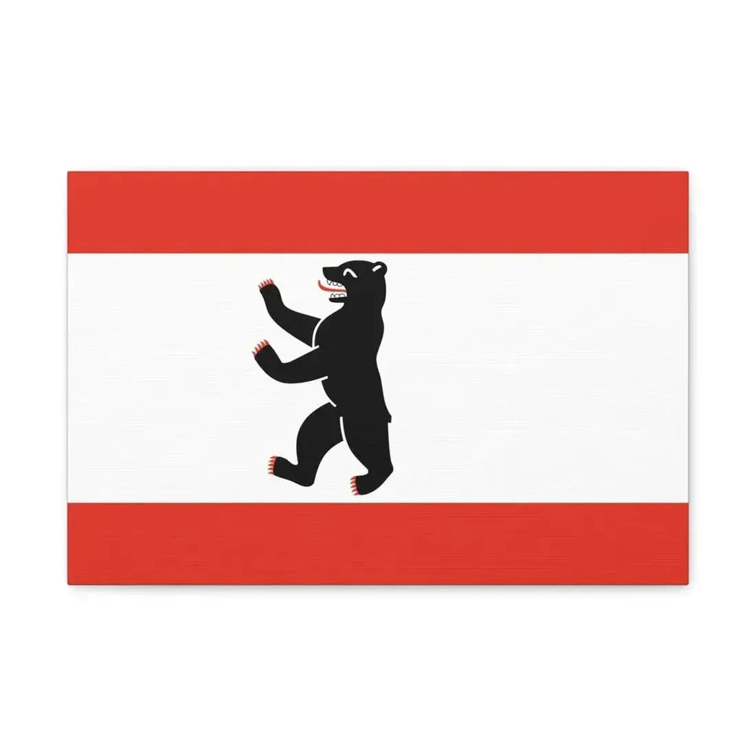 Flag of Berlin Germany - Canvas Wall Art - The Sticker Space