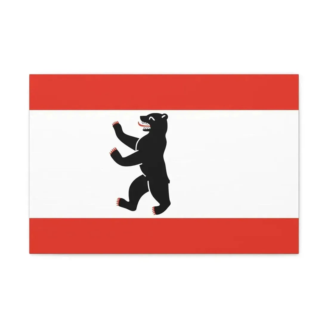 Flag of Berlin Germany - Canvas Wall Art - The Sticker Space