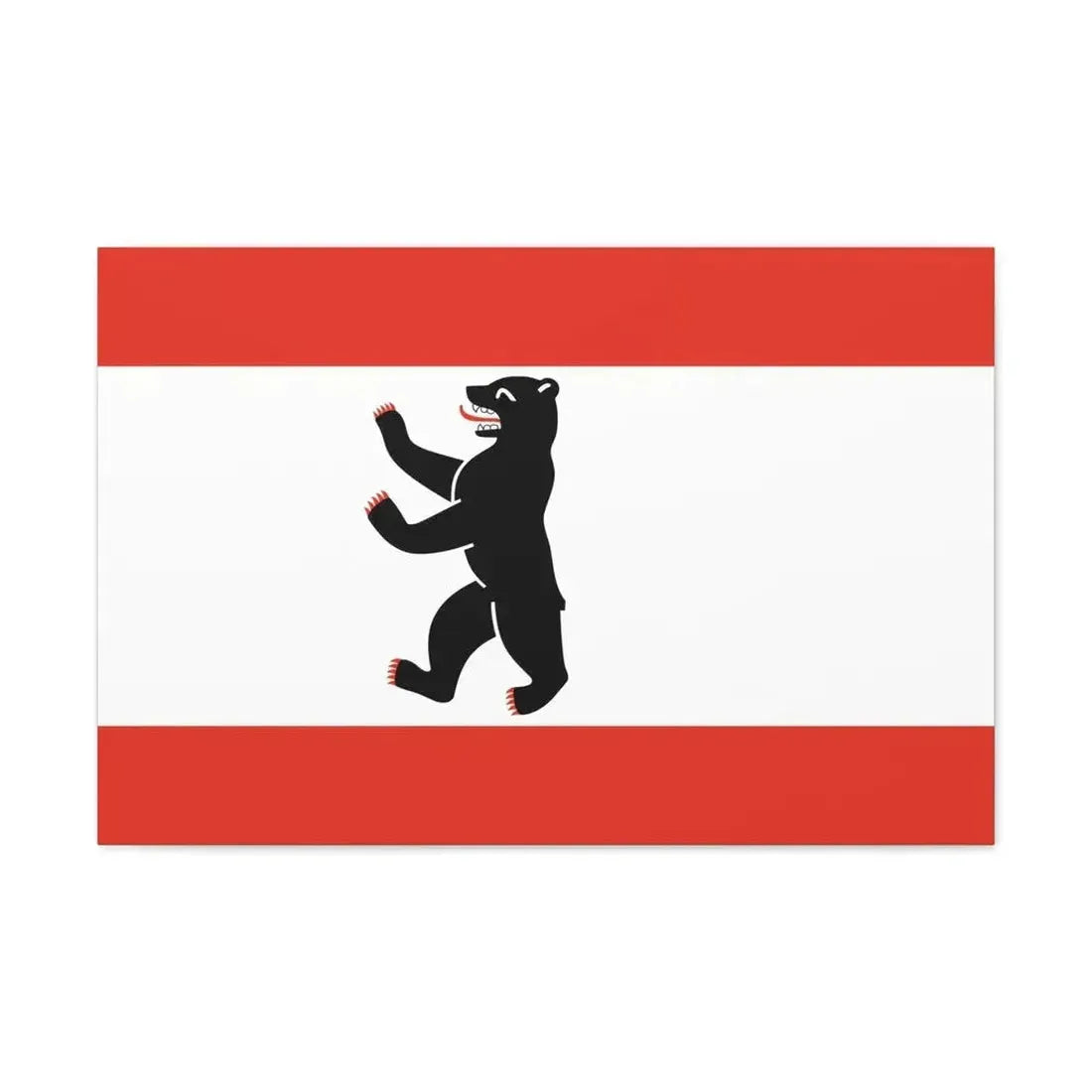 Flag of Berlin Germany - Canvas Wall Art - The Sticker Space