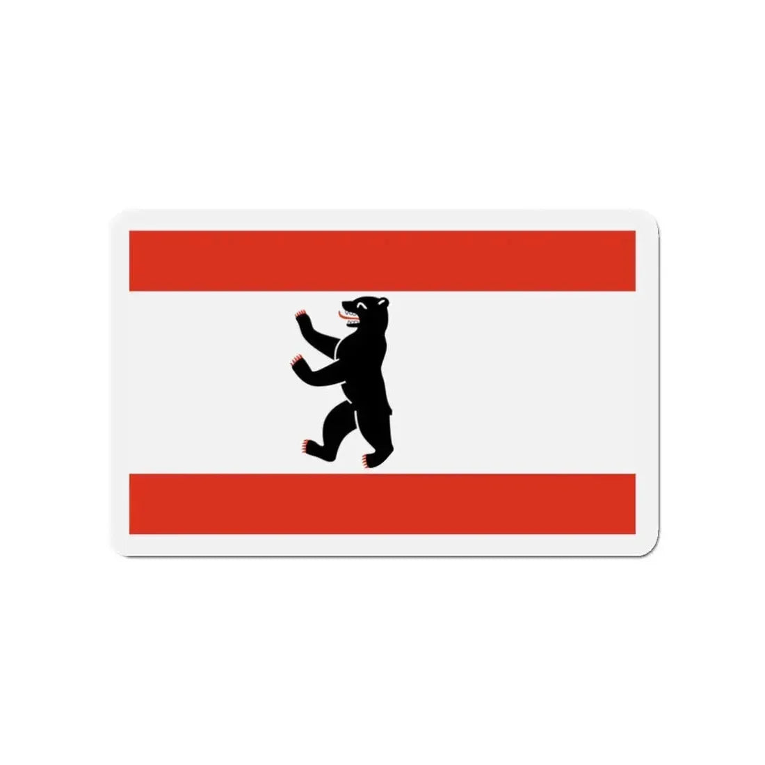 Flag of Berlin Germany - Refrigerator Magnet 3 Inch - The Sticker Space