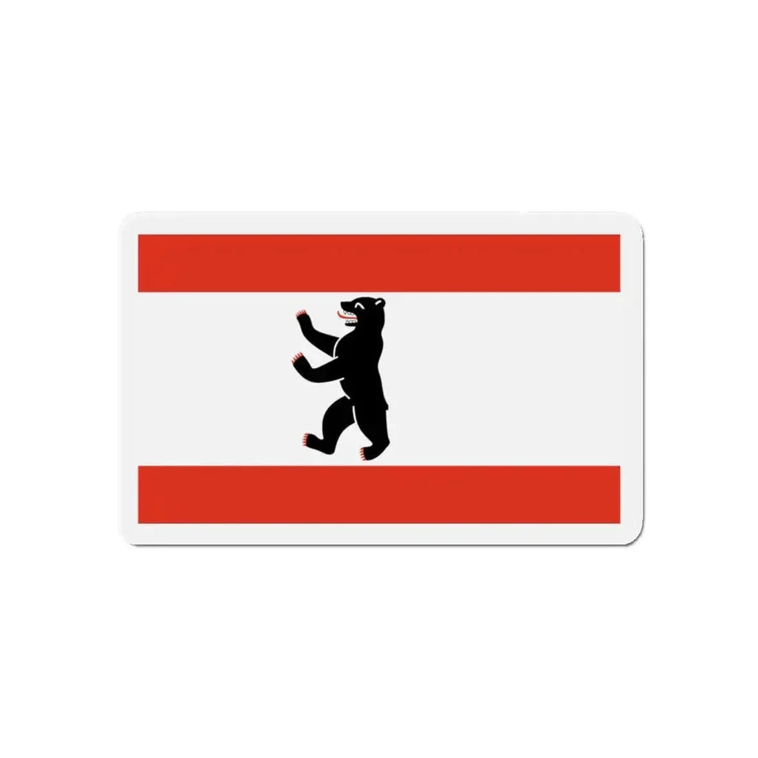 Flag of Berlin Germany - Refrigerator Magnet 5 Inch - The Sticker Space