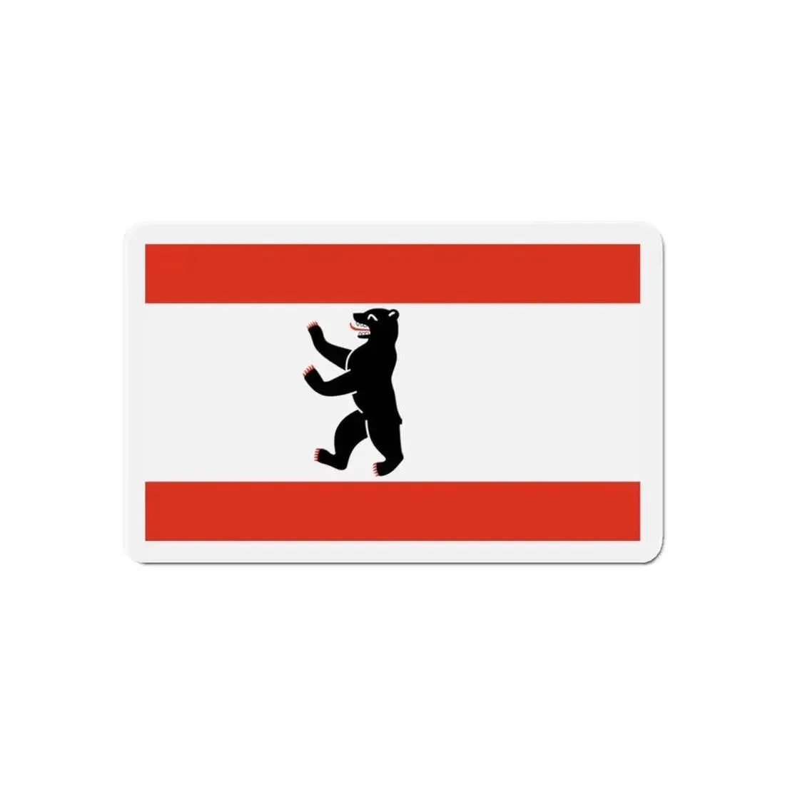 Flag of Berlin Germany - Refrigerator Magnet 6 Inch - The Sticker Space
