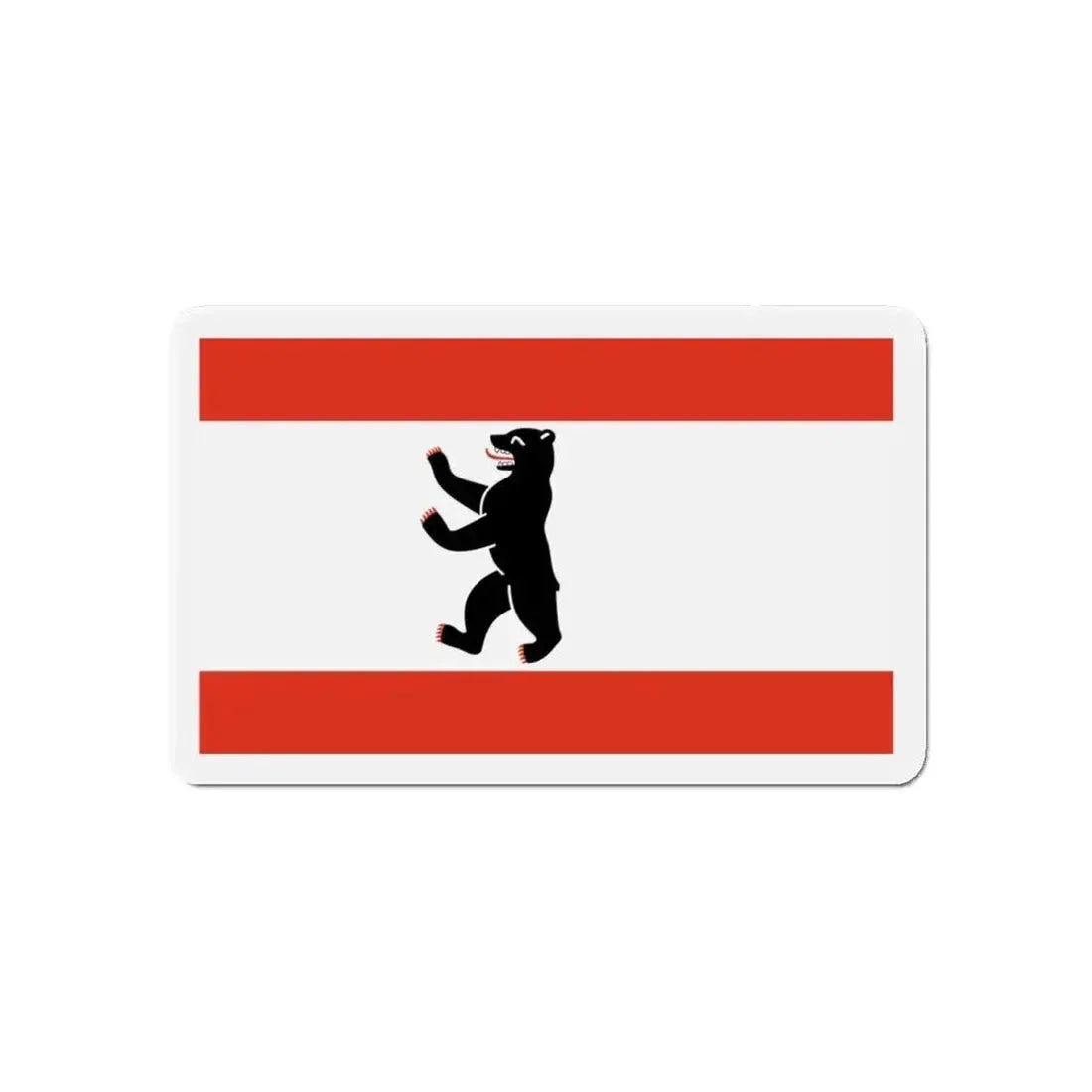 Flag of Berlin Germany - Refrigerator Magnet - The Sticker Space