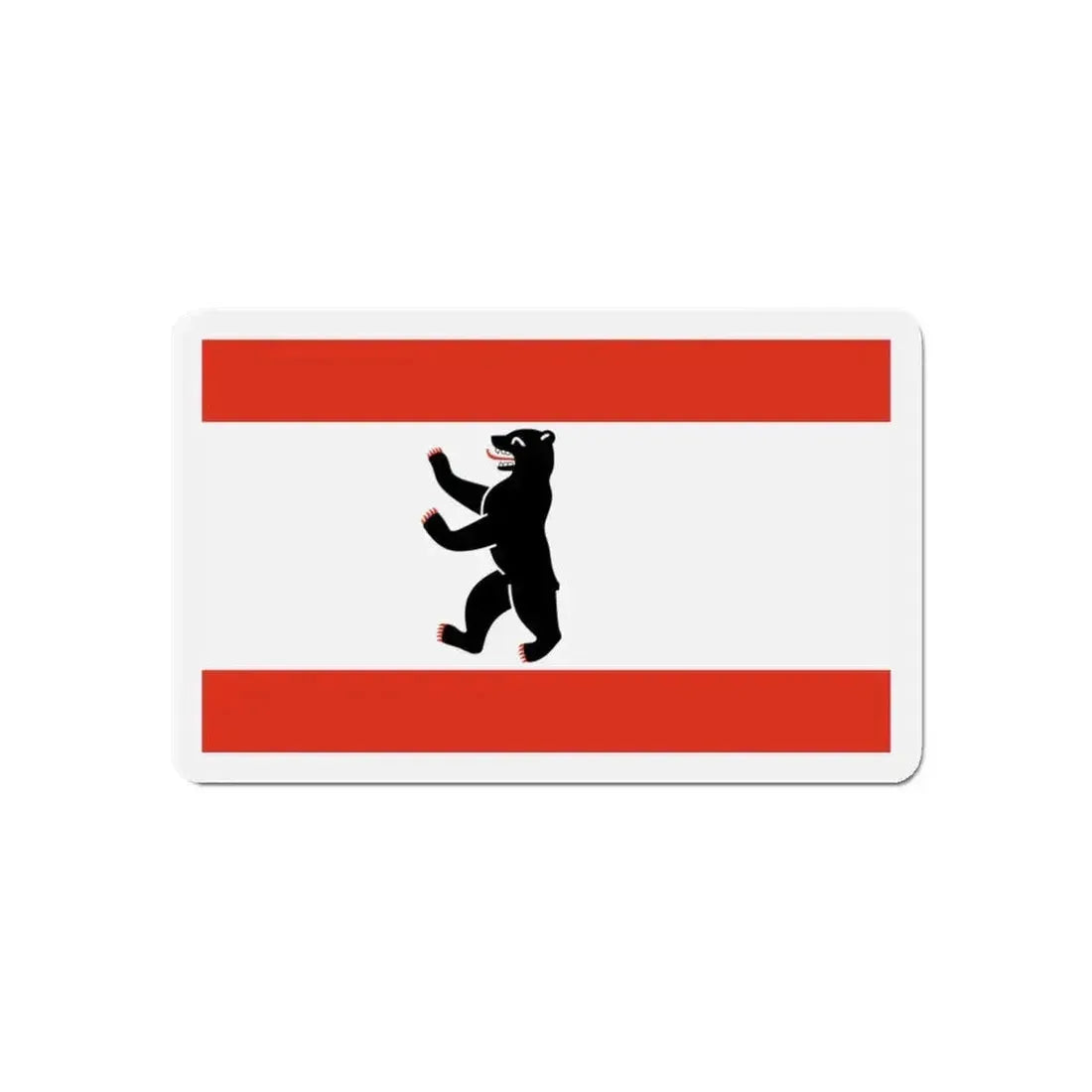 Flag of Berlin Germany - Refrigerator Magnet - The Sticker Space