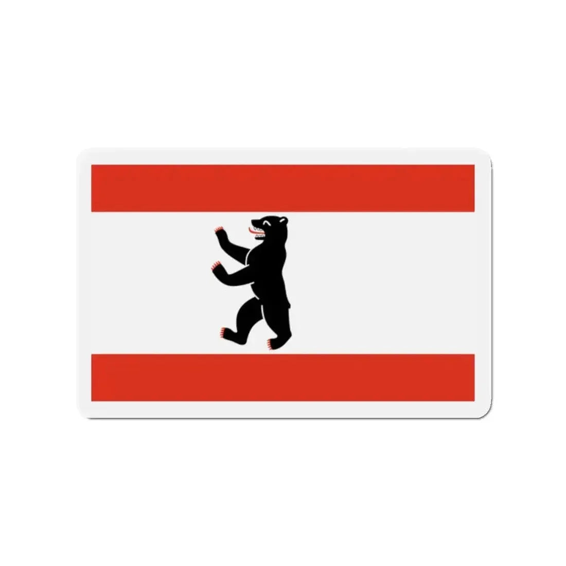 Flag of Berlin Germany - Refrigerator Magnet - The Sticker Space