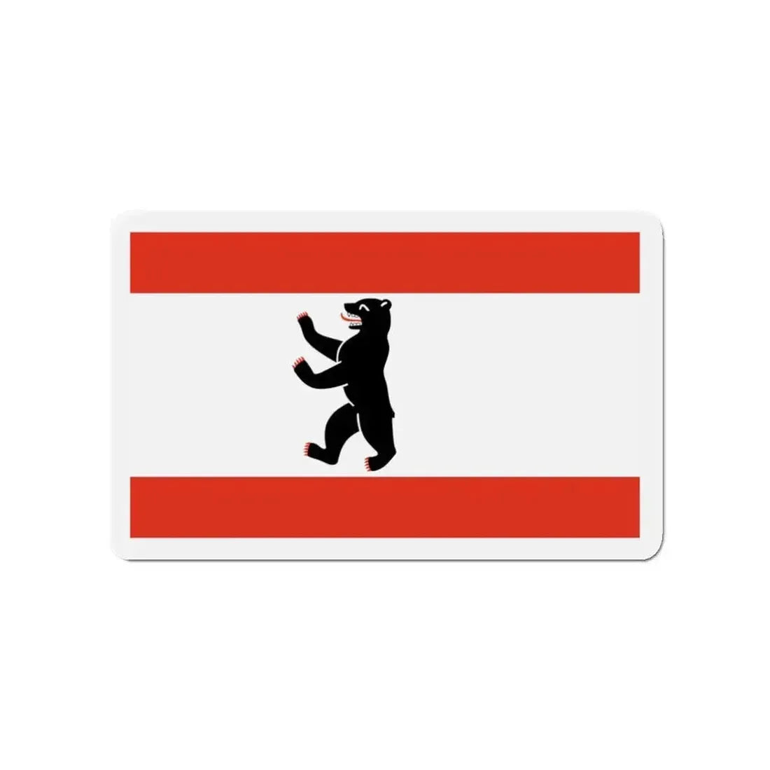 Flag of Berlin Germany - Refrigerator Magnet - The Sticker Space