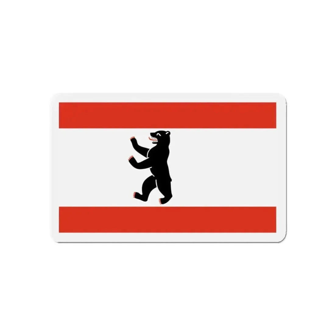 Flag of Berlin Germany - Refrigerator Magnet - The Sticker Space