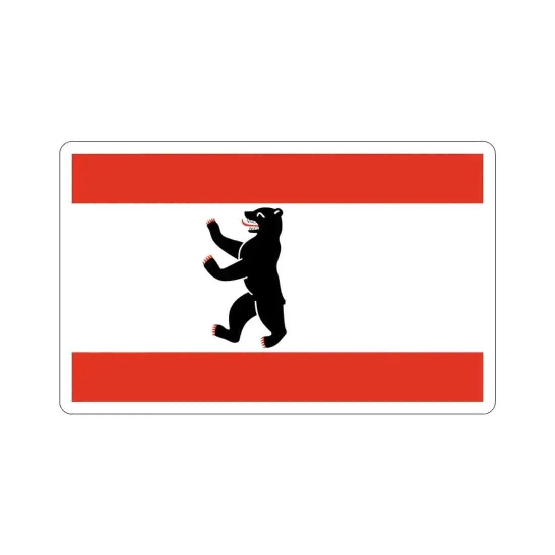 Flag of Berlin Germany STICKER Vinyl Die-Cut Decal 2 Inch - The Sticker Space