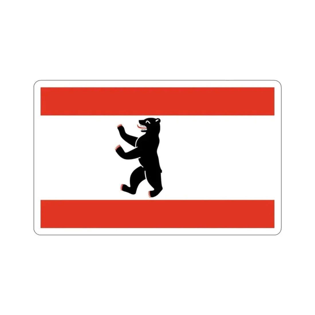 Flag of Berlin Germany STICKER Vinyl Die-Cut Decal - The Sticker Space