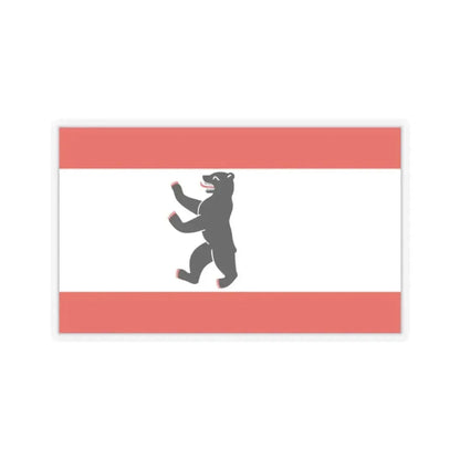 Flag of Berlin Germany - STICKER Vinyl Kiss-Cut Decal 2 Inch Transparent - The Sticker Space