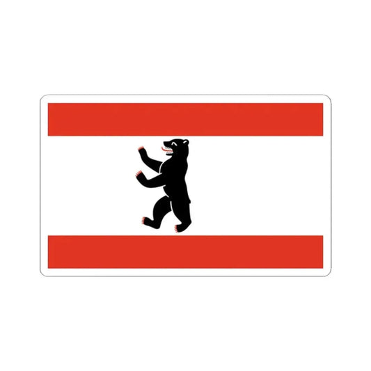 Flag of Berlin Germany - STICKER Vinyl Kiss-Cut Decal 2 Inch White - The Sticker Space