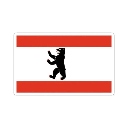 Flag of Berlin Germany - STICKER Vinyl Kiss-Cut Decal 4 Inch White - The Sticker Space