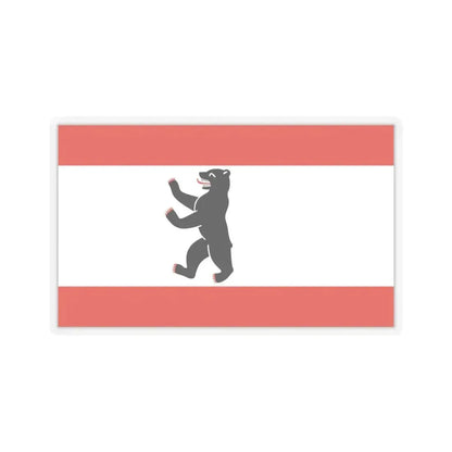 Flag of Berlin Germany - STICKER Vinyl Kiss-Cut Decal 6 Inch Transparent - The Sticker Space