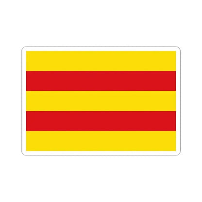 Flag of Berloz (Belgium) STICKER Vinyl Kiss-Cut Decal 2 Inch White - The Sticker Space