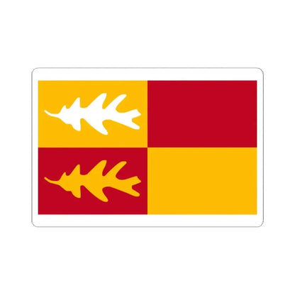 Flag of Bernards Township New Jersey (United States) STICKER Vinyl Kiss-Cut Decal 2 Inch White - The Sticker Space