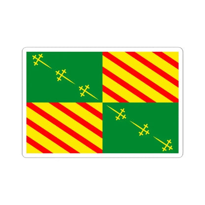 Flag of Bernissart (Belgium) STICKER Vinyl Kiss-Cut Decal 2 Inch White - The Sticker Space