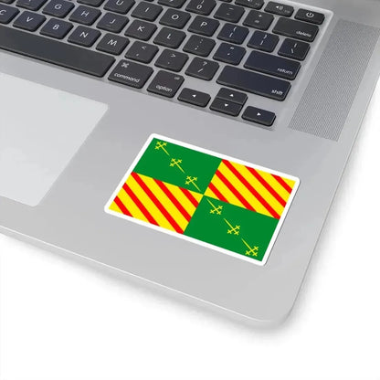 Flag of Bernissart (Belgium) STICKER Vinyl Kiss-Cut Decal - The Sticker Space
