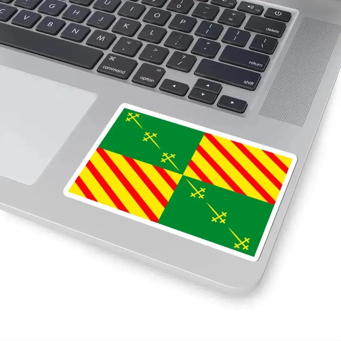 Flag of Bernissart (Belgium) STICKER Vinyl Kiss-Cut Decal - The Sticker Space