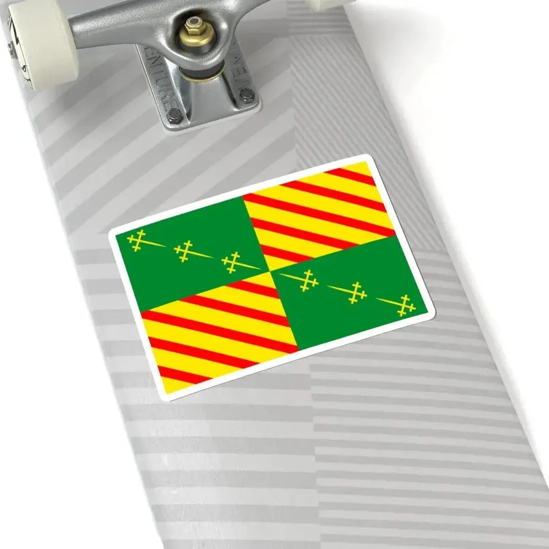 Flag of Bernissart (Belgium) STICKER Vinyl Kiss-Cut Decal - The Sticker Space