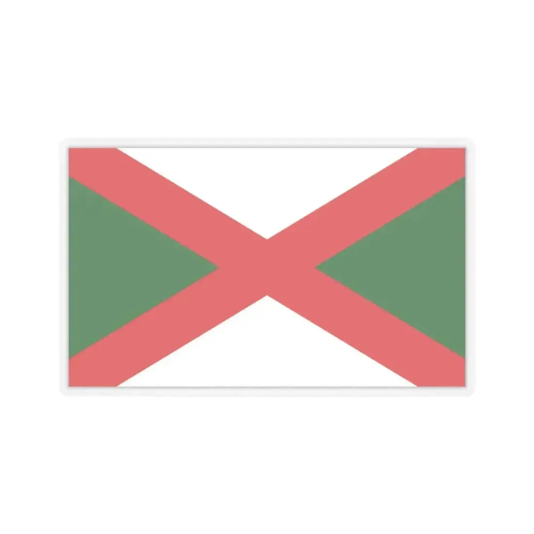 Flag of Bexhill UK - STICKER Vinyl Kiss-Cut Decal 2 Inch Transparent - The Sticker Space