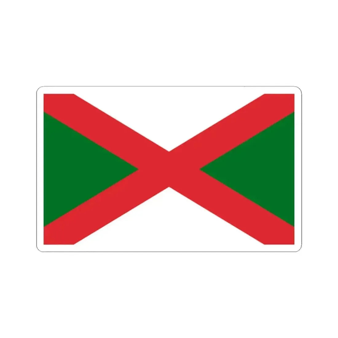 Flag of Bexhill UK - STICKER Vinyl Kiss-Cut Decal 2 Inch White - The Sticker Space