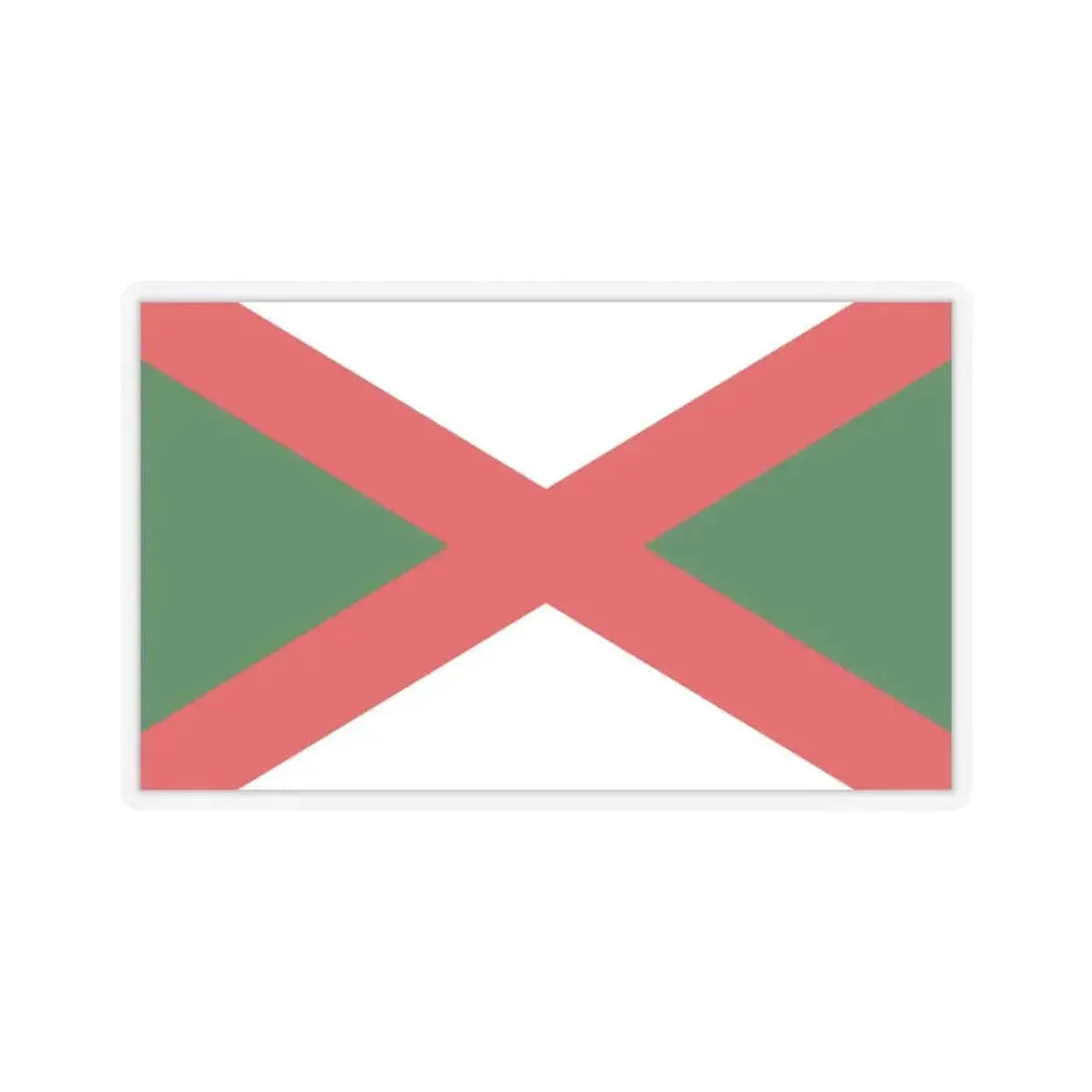 Flag of Bexhill UK - STICKER Vinyl Kiss-Cut Decal 3 Inch Transparent - The Sticker Space