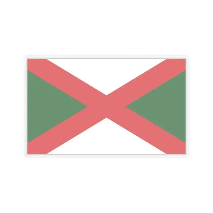 Flag of Bexhill UK - STICKER Vinyl Kiss-Cut Decal 3 Inch Transparent - The Sticker Space