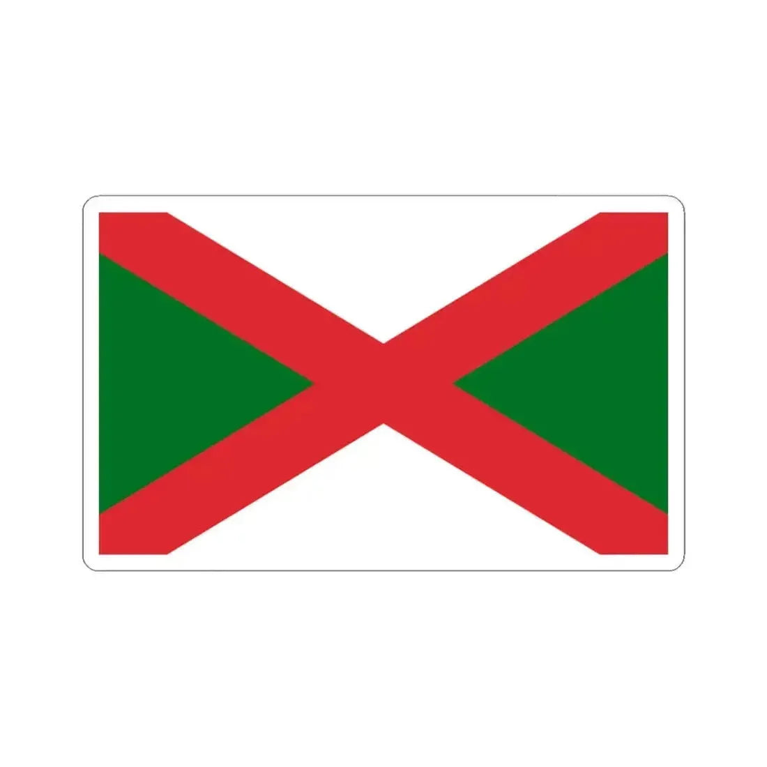 Flag of Bexhill UK - STICKER Vinyl Kiss-Cut Decal 3 Inch White - The Sticker Space