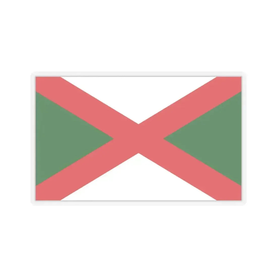 Flag of Bexhill UK - STICKER Vinyl Kiss-Cut Decal 4 Inch Transparent - The Sticker Space