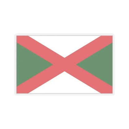 Flag of Bexhill UK - STICKER Vinyl Kiss-Cut Decal 4 Inch Transparent - The Sticker Space