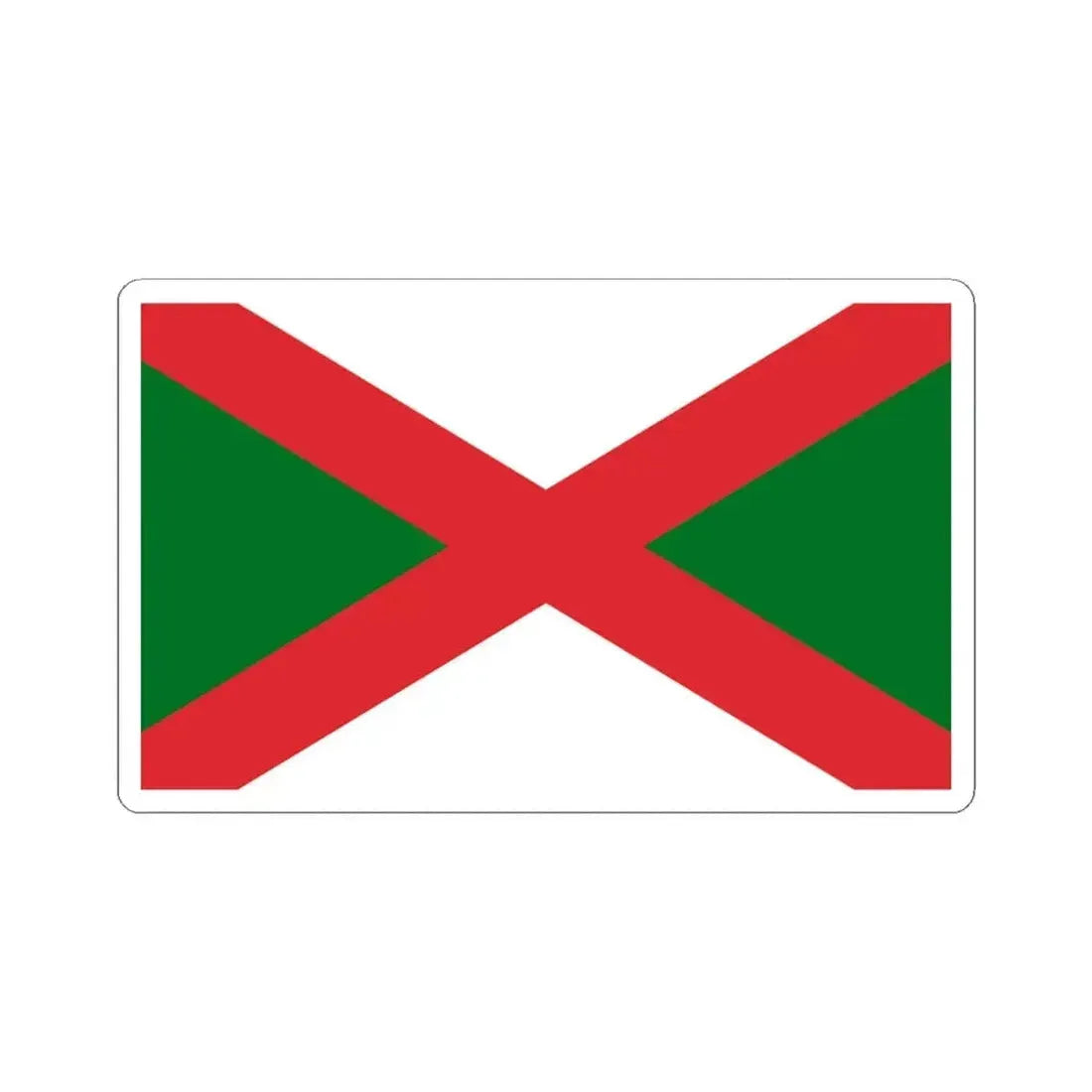 Flag of Bexhill UK - STICKER Vinyl Kiss-Cut Decal 4 Inch White - The Sticker Space